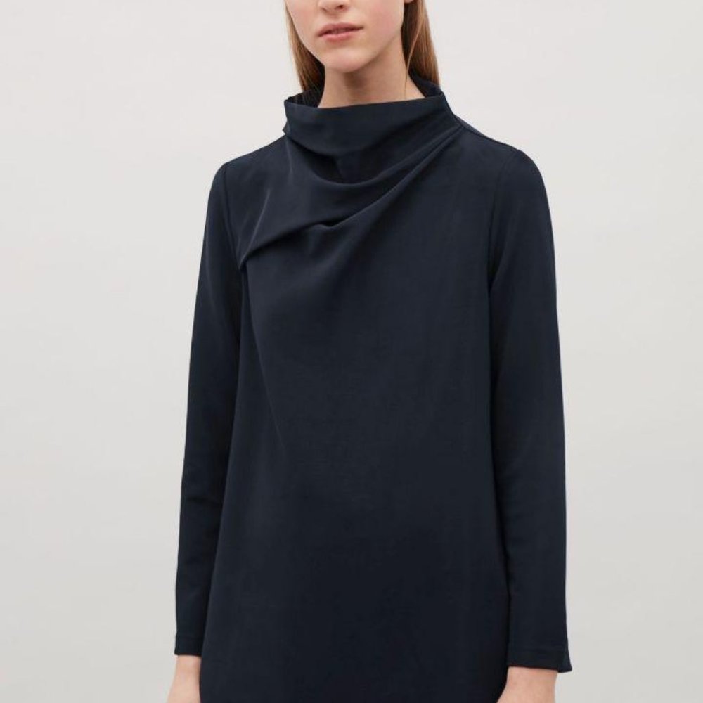 COS Soft Neck A-line Top